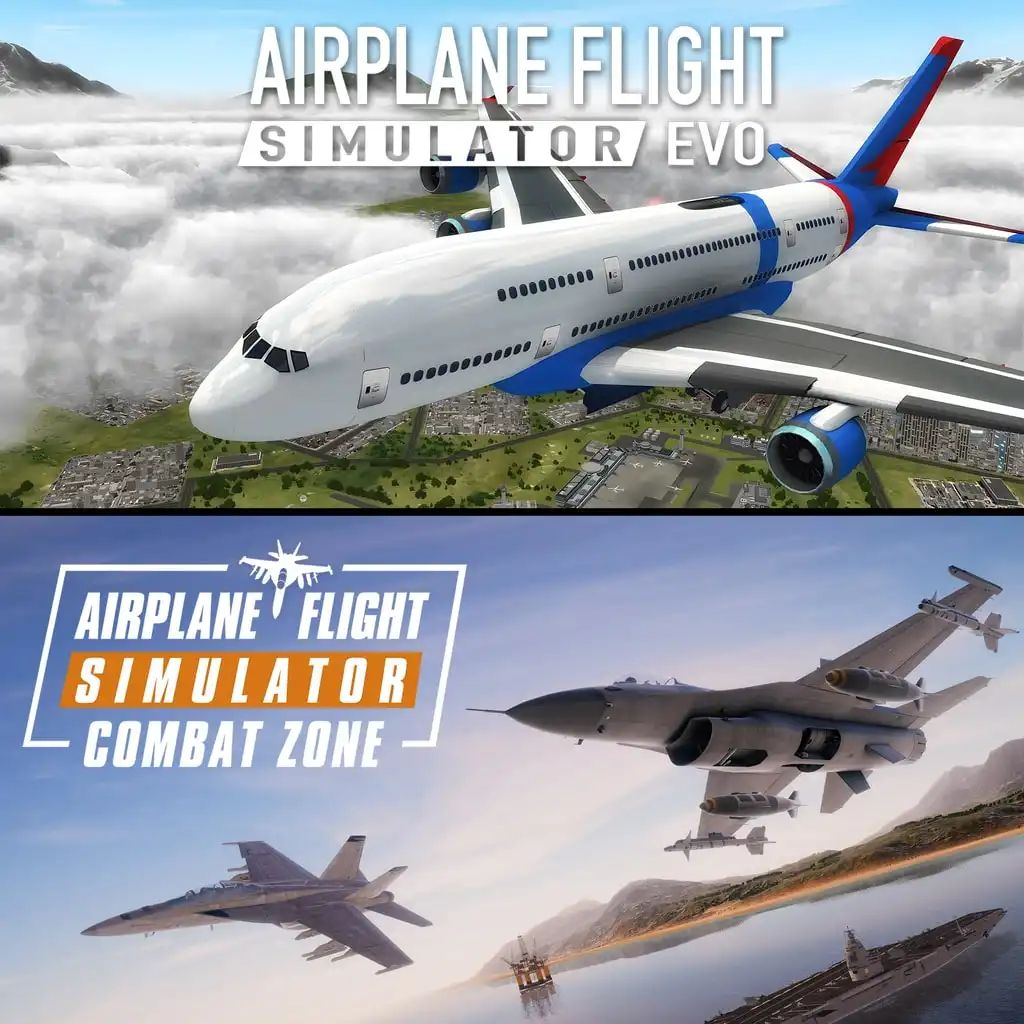 Airplane Flight Simulator : EVO & Airplane Flight Simulator : Combat Zone Bundle — цена PS4/PS5 в Беларуси